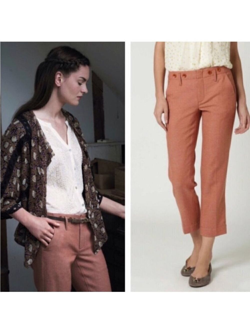 PAPERBOY by G1 {Anthropologie} Tweed Wool Trousers
